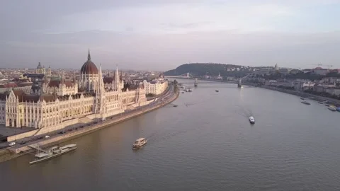 Parliament of Budapest Stock Footage 204149641