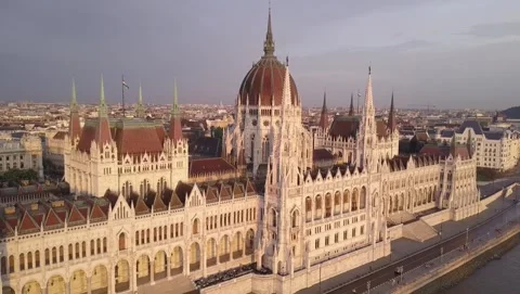 Parliament of Budapest Stock Footage 204150653