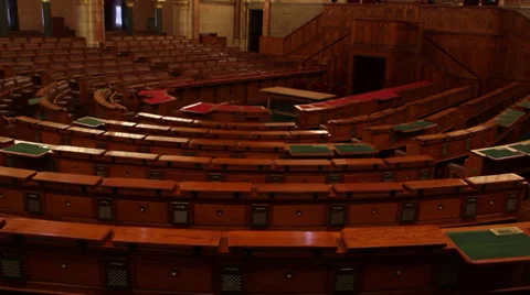 PARLIAMENT BUDAPEST INSIDE 5 LS TILT UP Stock Footage 39414306