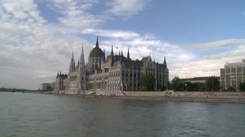 Parliament Building in Budapest Stock Footage 45995999