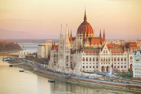 Parliament building in Budapest, Hungary Stock Photos