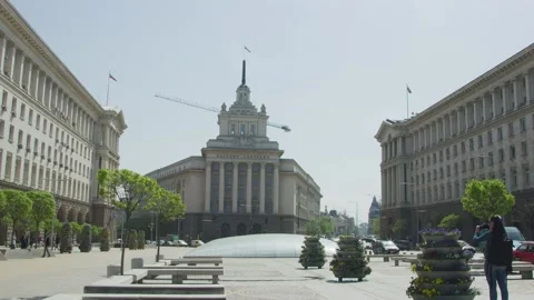Parliament of Bulgaria, in Sofia Stock Footage 162637247