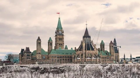 The Parliament of Canada Stock Footage 73263590