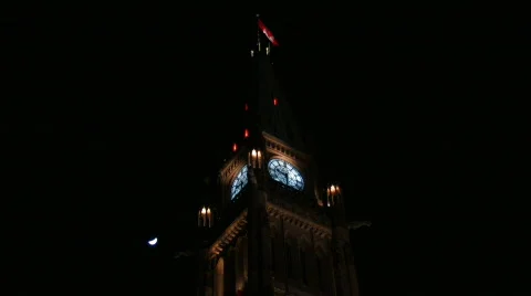 PARLIAMENT CLOCK TOWER Stock Footage 665026