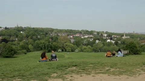 Parliament Hill Viewpoint Highgate Stock Footage 113405016