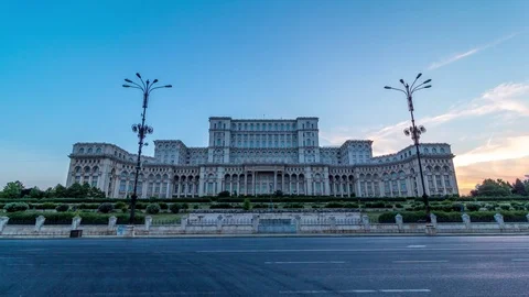Parliament Palace Sunset Stockbeeldmateriaal 78154676