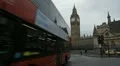 Parliament Square and Big Ben Clock Tower in London, England, Car traffic HD Footage