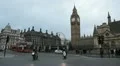 Parliament Square and Big Ben Clock Tower in London, England, Busy Car traffic HD Footage