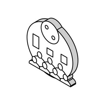 Parliament voting isometric icon vector illustration Ilustración de archivo