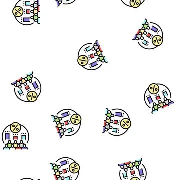 Parliament voting vector seamless pattern Stock Illustration