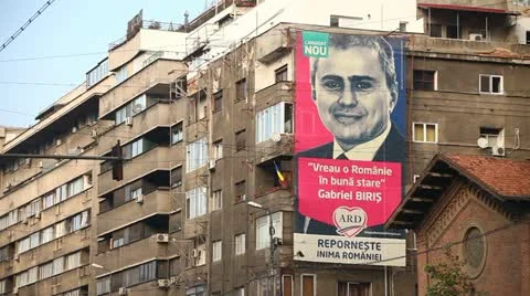 Parliamentary Elections Campaign in Bucharest, Romania Stock Footage