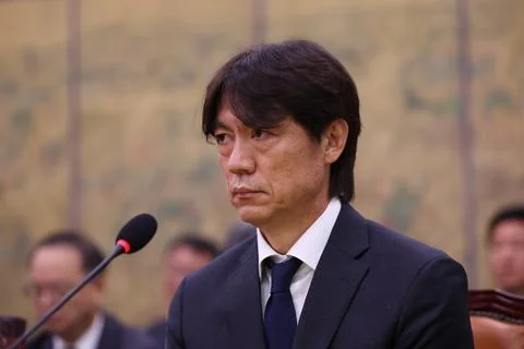 Parliamentary hearing on current issues concerning the Korea Football Associatio Stock Photos