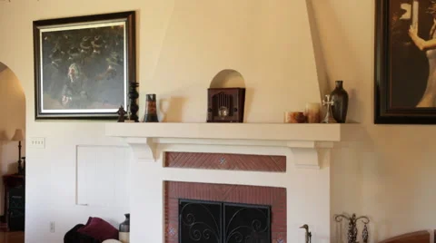 Parlor with Fireplace II Stock Footage 40811345