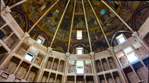 Parma. Emilia Romagna. Italy. The baptistery. Stock-Footage 286242099