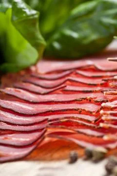 Parma ham. Stock Photos