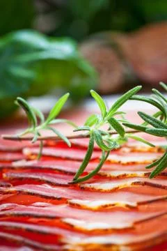 Parma ham. Stock Photos