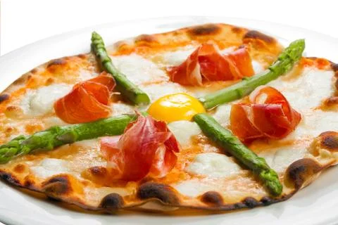 Parma Ham pizza 스톡 사진