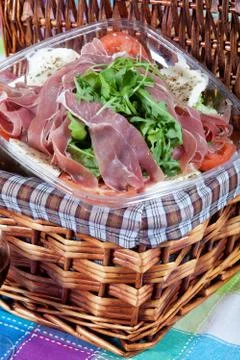Parma ham salad Stock Photos