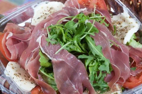 Parma ham salad Stock Photos
