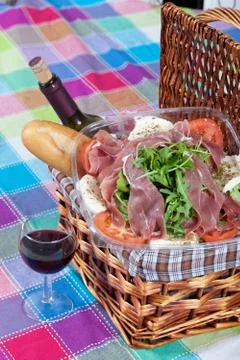 Parma ham salad Stock Photos