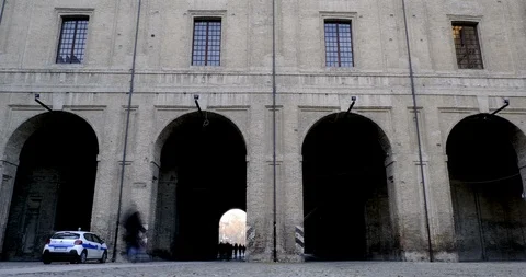 Parma pilotta palace time lapse Stockbeeldmateriaal 100519998