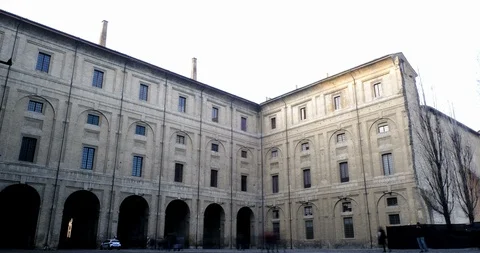 Parma pilotta palace time lapse Stock Footage 100520094