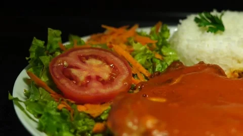 Parmegian salad lunch Stock-Footage 273210891