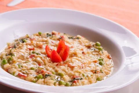 Parmegiano Cheese Risotto Stock Photos