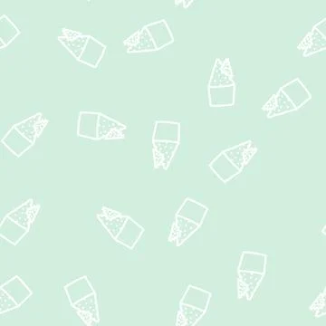 Parmesan cheese line vector seamless pattern Stock Illustration