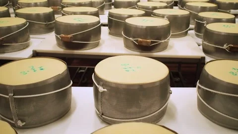 Parmesan cheese make of Stock Footage 159791282