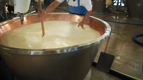 Parmesan cheese make of Stock Footage 159791288