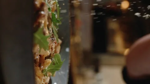  Parmesan cheese. Slow motion. 120 fps. Vertical video Stock Footage 172440089