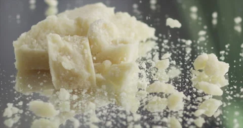 Parmesan falls on a mirror surface Stock Footage 198560702