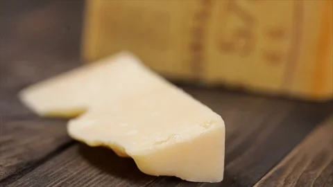 Parmesan Zoom Out Closeup Stock Footage 99164655