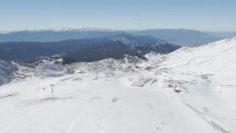 Parnassus Ski Centre in Greece Stock Footage 288708187