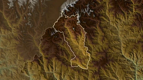 Paro - district of Bhutan, extruded. Physical Stock Footage 241069274