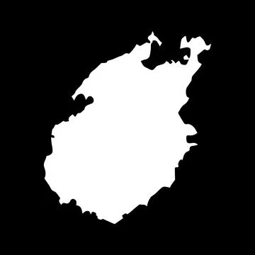 Paros island map design 库存插图