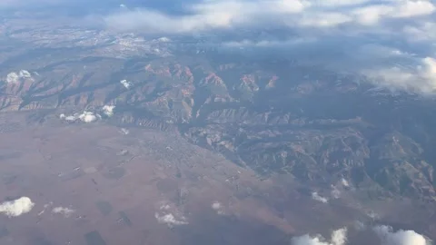 Parowan Utah from Airplane Stock Footage 303522503