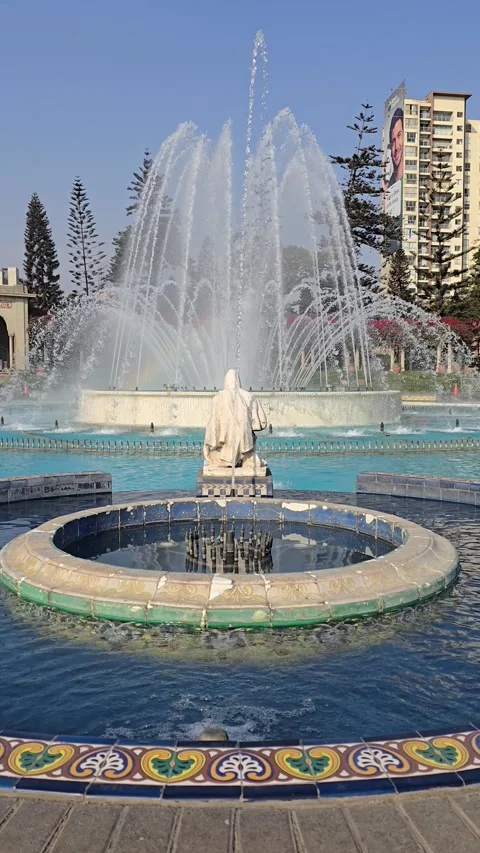 Parque De La Reserva In Lima Capital City Of Peru. Stock Footage 335717410