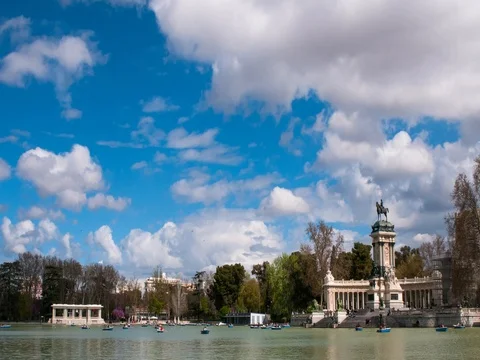 PARQUE DE RETIRO 4K TIMELAPSE 09 Video stock 75323403