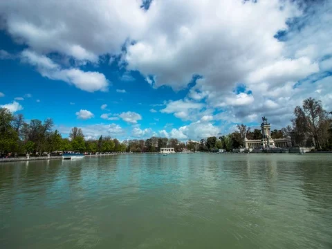 PARQUE DE RETIRO 4K TIMELAPSE 07 Video stock 75324129