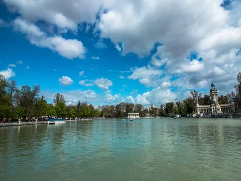 PARQUE DE RETIRO 4K TIMELAPSE 08 Video stock 75324146