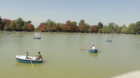 Parque del Buen Retiro Stock Footage 12134663