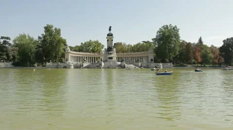 Parque del Buen Retiro Stock Footage 12135271