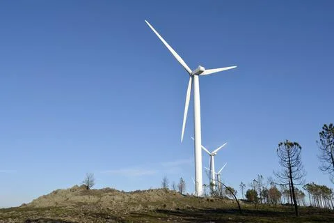 Parque Eolico ; Aeolian Park Fotos de archivo