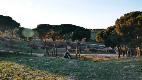 The Parque Forestal De Valdebebas in Madrid, Spain Stock Footage 124037726