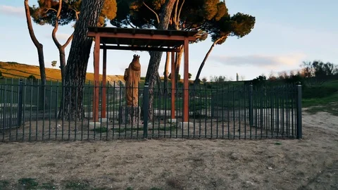 The Parque Forestal De Valdebebas in Madrid, Spain Stock Footage 124037838