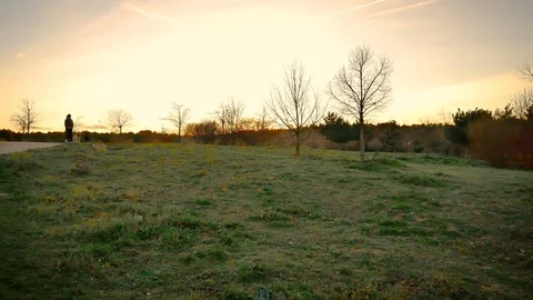 The Parque Forestal De Valdebebas in Madrid, Spain Stock Footage 124037913