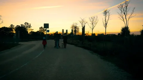 The Parque Forestal De Valdebebas in Madrid, Spain Stock Footage 124038699