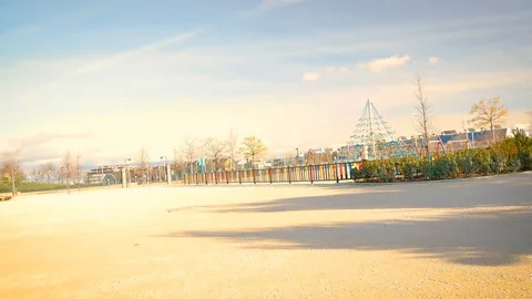 The Parque Forestal De Valdebebas in Madrid, Spain Stock Footage 124039057